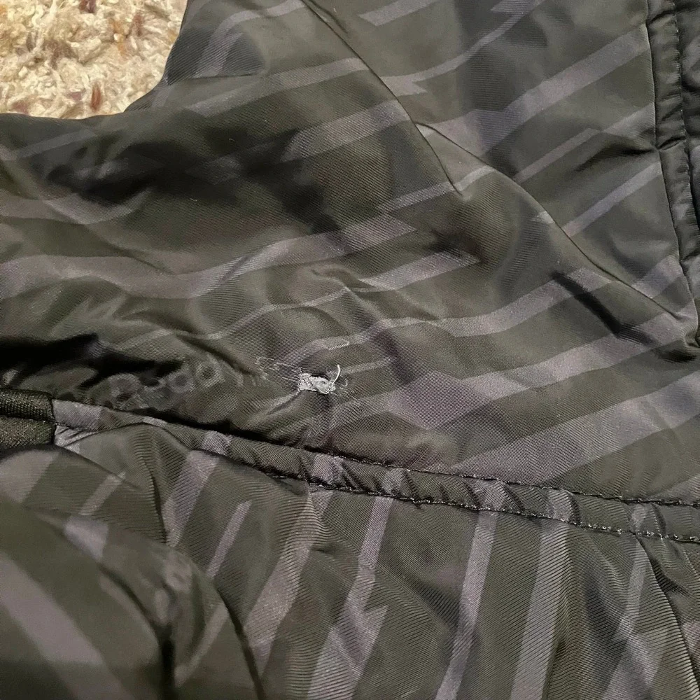 Reddy Dog‎ Reflective Puffer Jacket Insulated Water-Resistant Black Gray XXLarge
